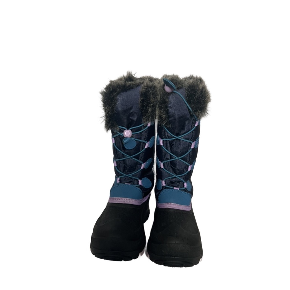Kamik Kids Snow Boots with Black, Blue, and Purple